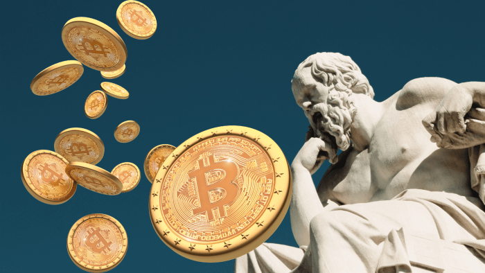 El pensamiento griego antiguo sobre las monedas de bitcoin