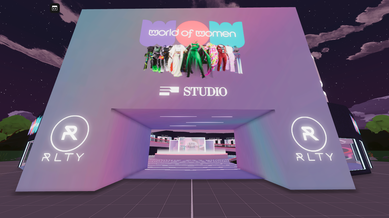 Entrada de Decentraland al evento del metaverso de la moda.