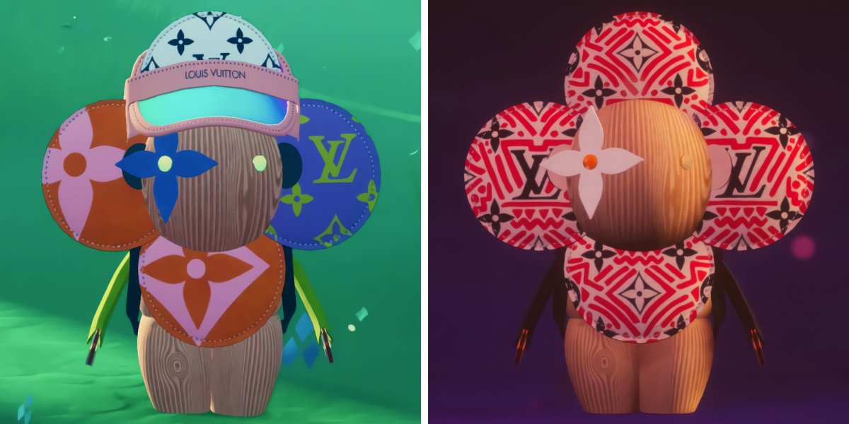 imagen de dos mascotas digitales de la colección Louis Vuitton NFT